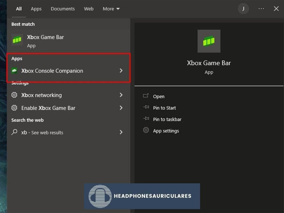 Abra la aplicación Xbox Console Companion en su PC.