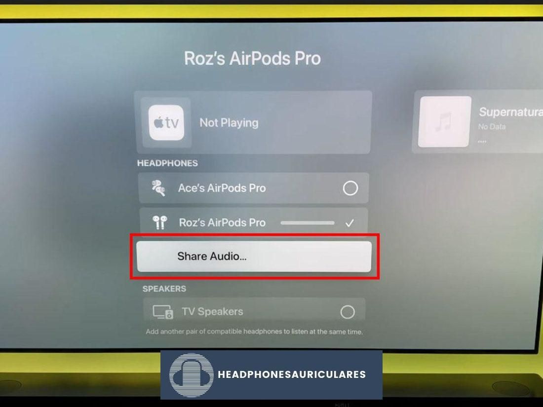 Compartir audio en Airplay de Apple TV (De: Youtube/MA Tech) https://www.youtube.com/watch?v=B3X5dai0_ZI