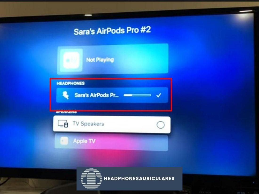 Cambiar la conexión de AirPods a Apple TV (De: Youtube/Tech Couch) https://www.youtube.com/watch?v=u_5DiM5Lf_A