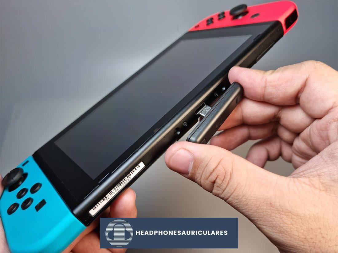 Conexión del adaptador Bluetooth a Nintendo Switch