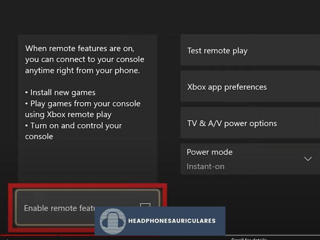 Habilitación de funciones remotas en Xbox (De: Youtube/Tech Insider)