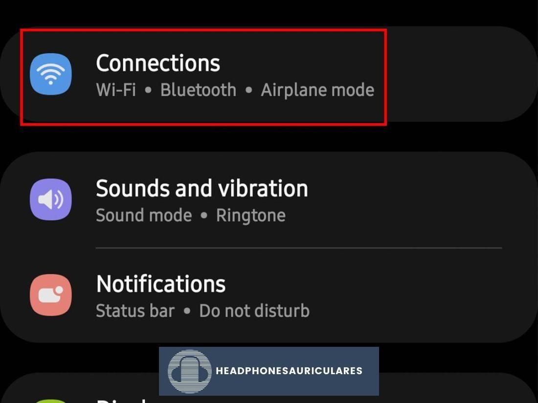 Configuración de conexiones en Android
