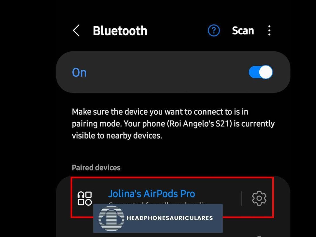 Conexión de AirPods a Android