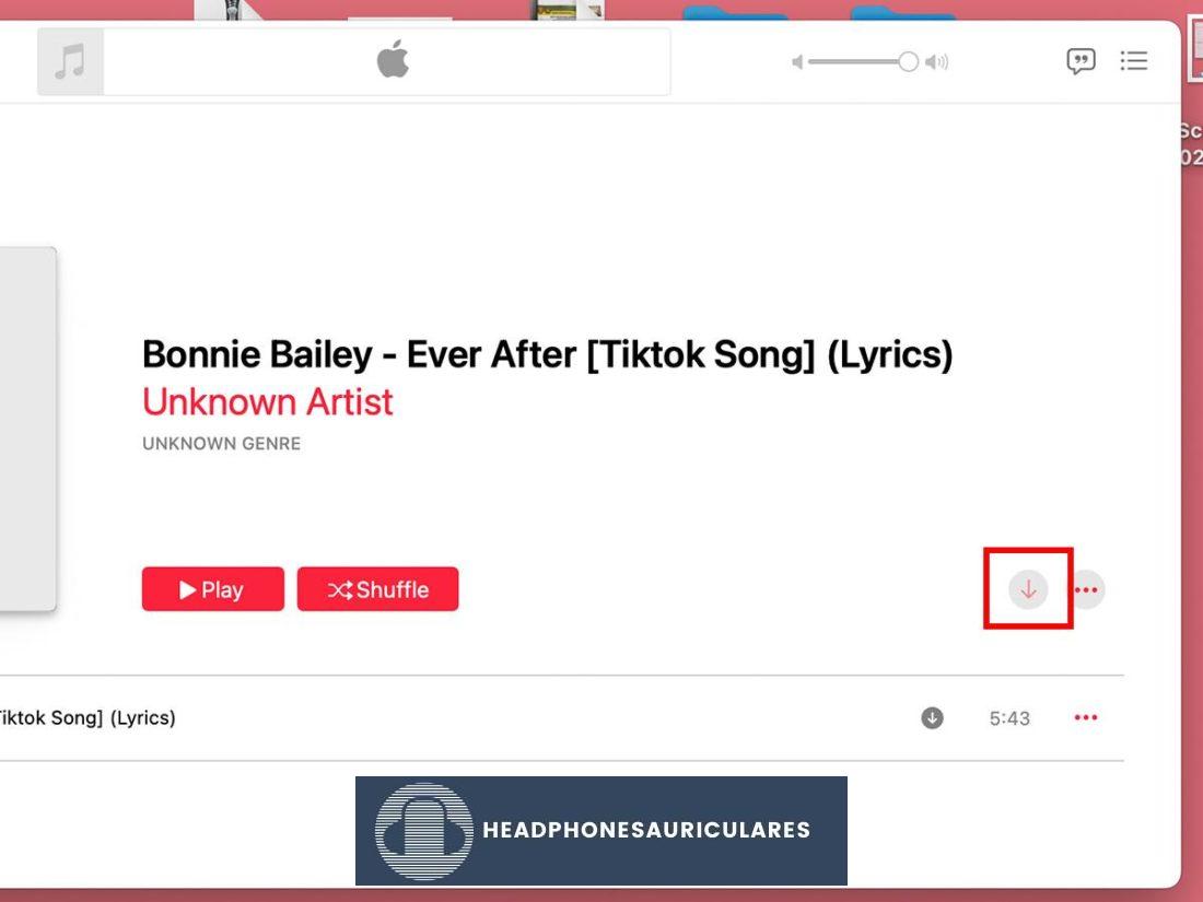 Descarga de canciones en Dolby Atmos Quality en Apple Music Mac