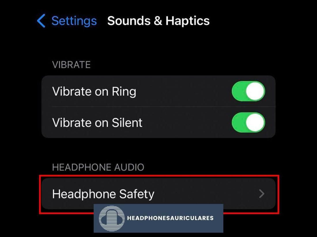 Ir a la seguridad de los auriculares iPhone