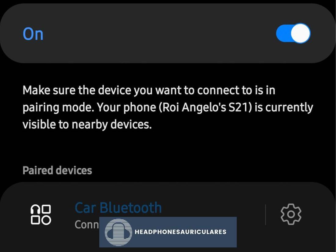 Conexión de Bluetooth del coche con Android