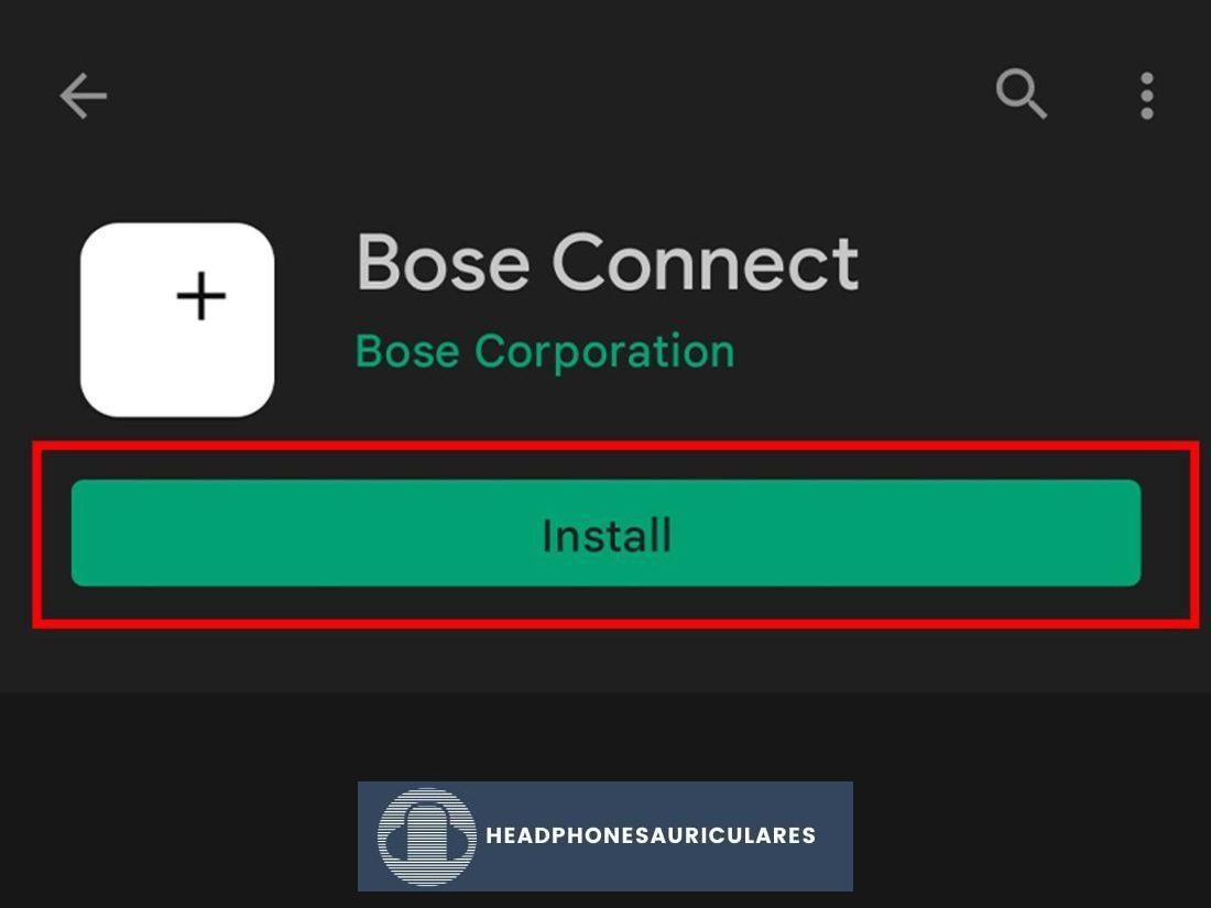 Reinstalación de Bose Connect
