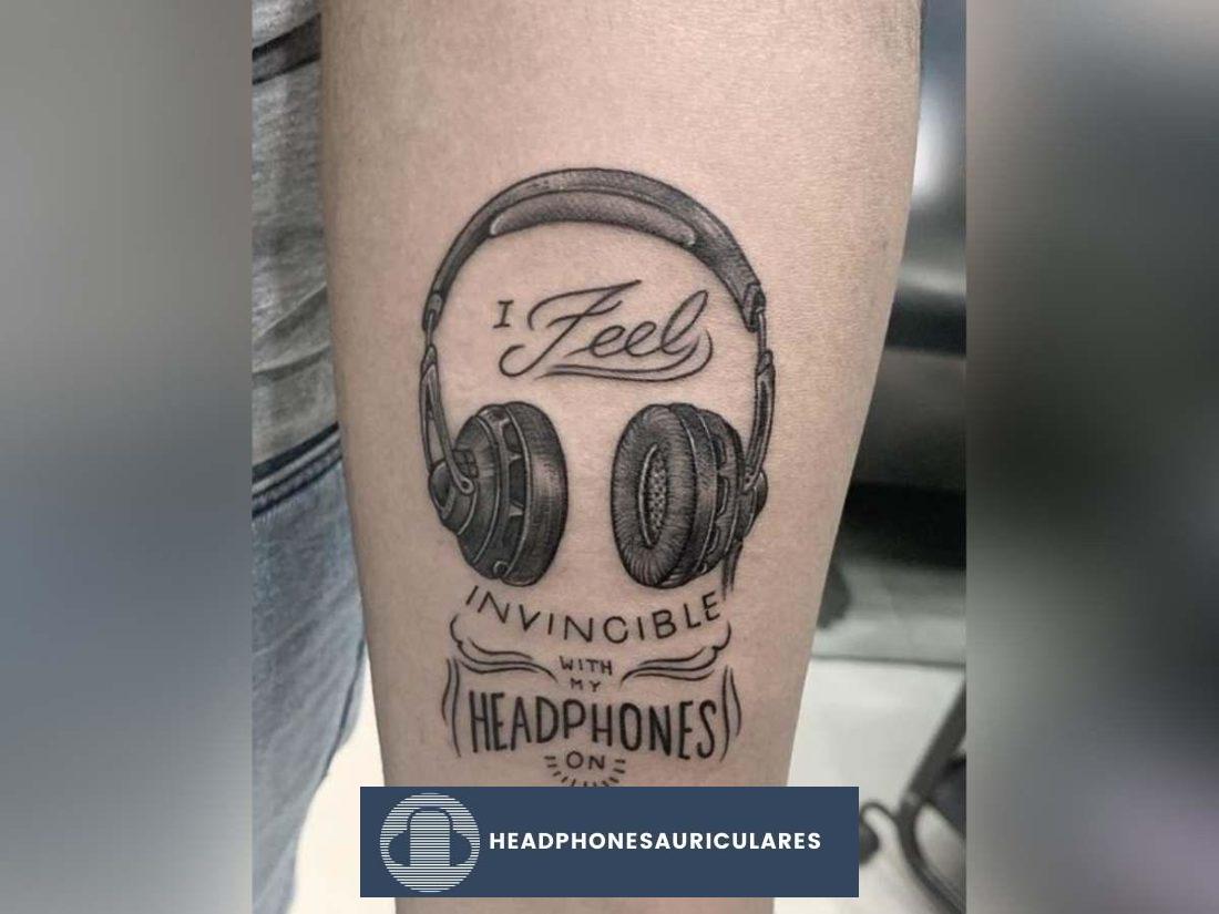 Auriculares citados (De: Instagram/Mehz Tattoo Studio)