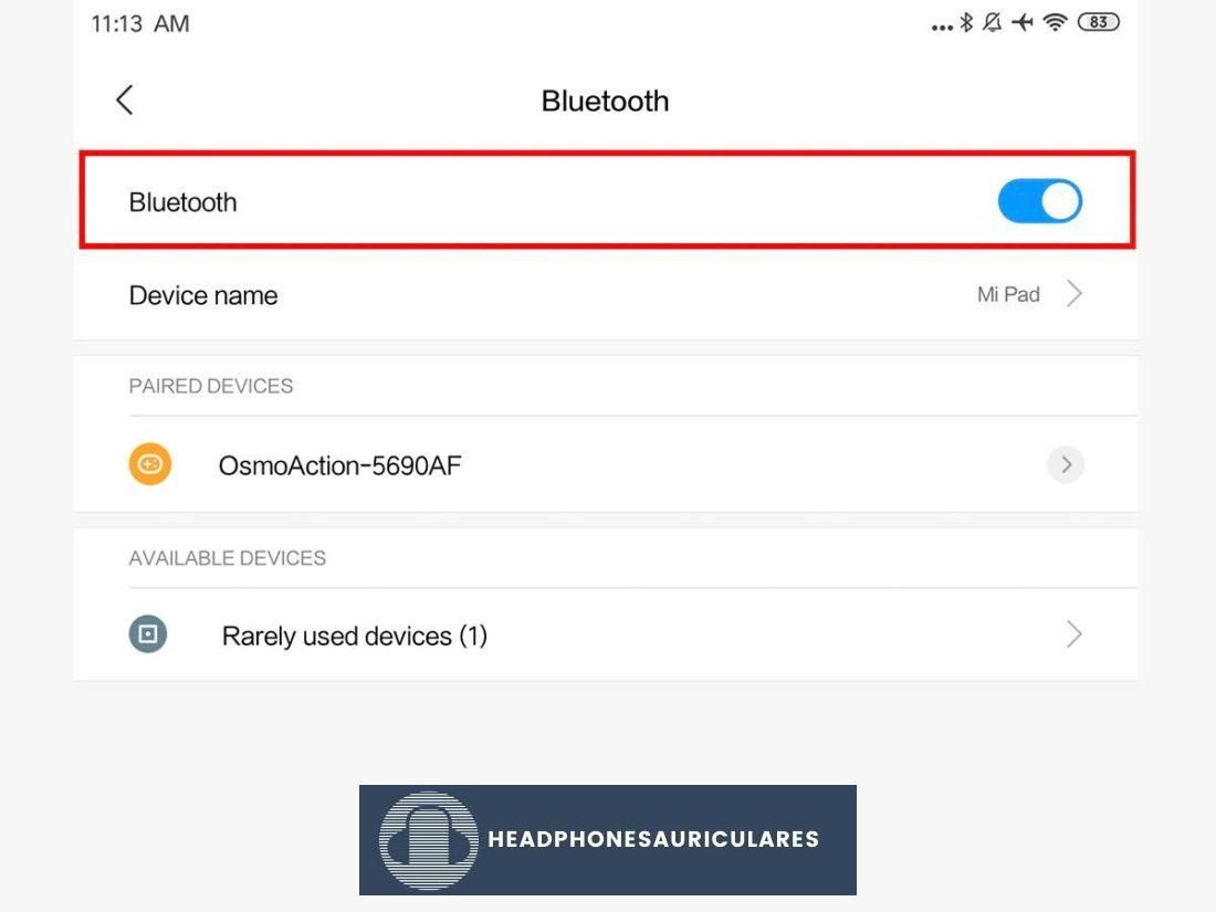 Activar Bluetooth de Android