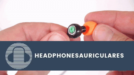 Colocación de tapones para los oídos en los auriculares (De: OneCrazyHouse Youtube).