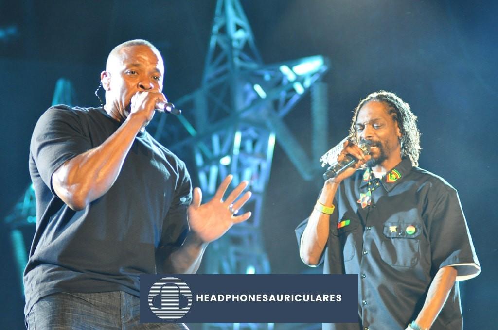 Dr Dre y Snoop Dogg en Coachella 2012 por Jason Persse