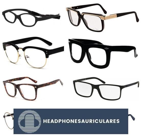 Algunos ejemplos de los tipos de gafas disponibles en el mercado