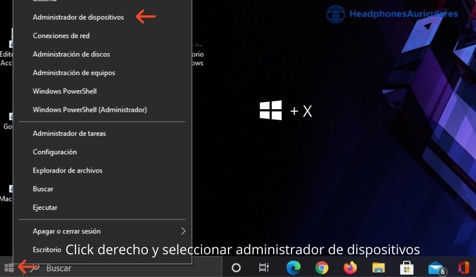 administrador de dispositivos de windows