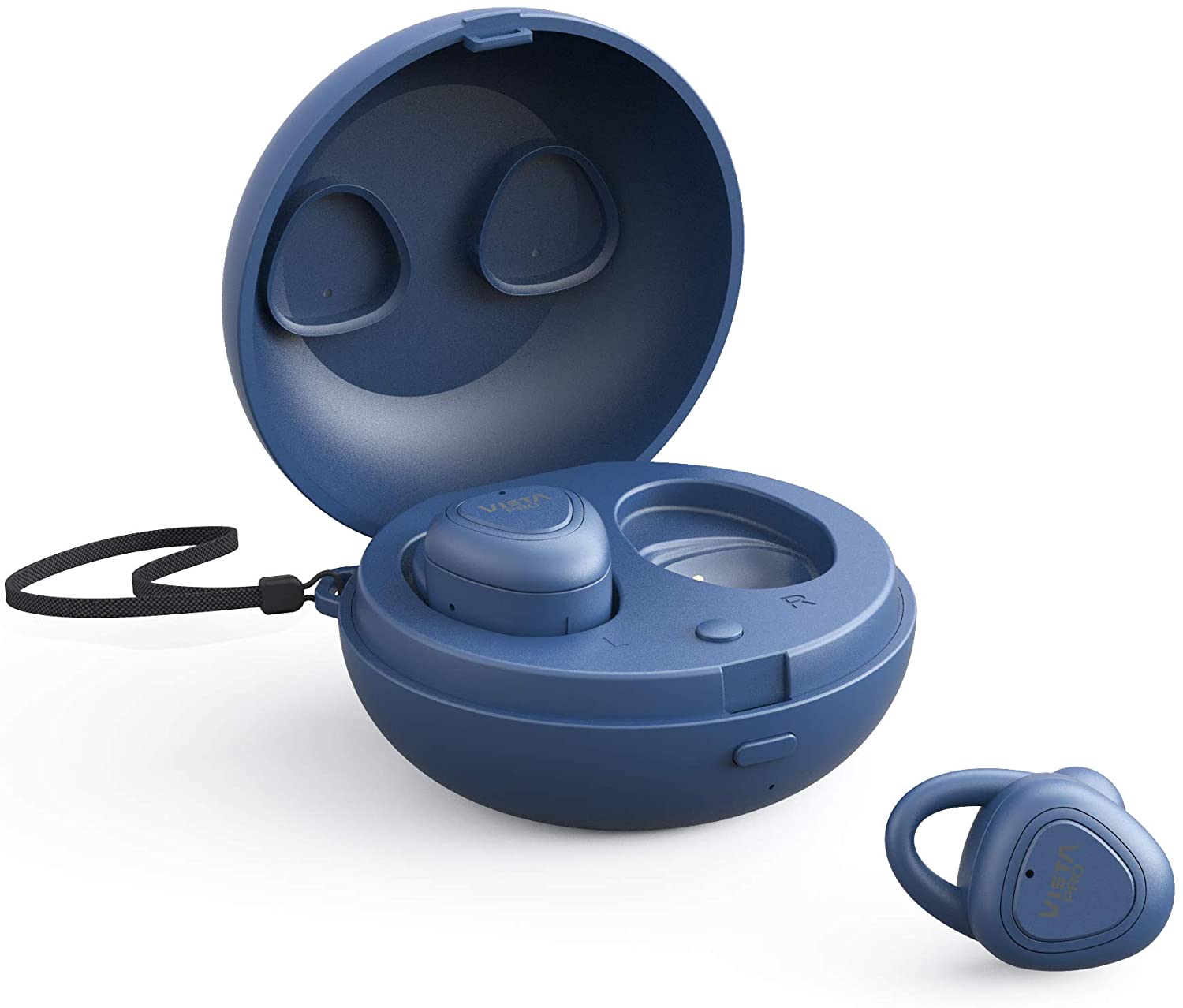 Vieta pro case - auricular bluetooth 5.0 true wirelesss, con función manos libres, resistencia al agua ipx5,