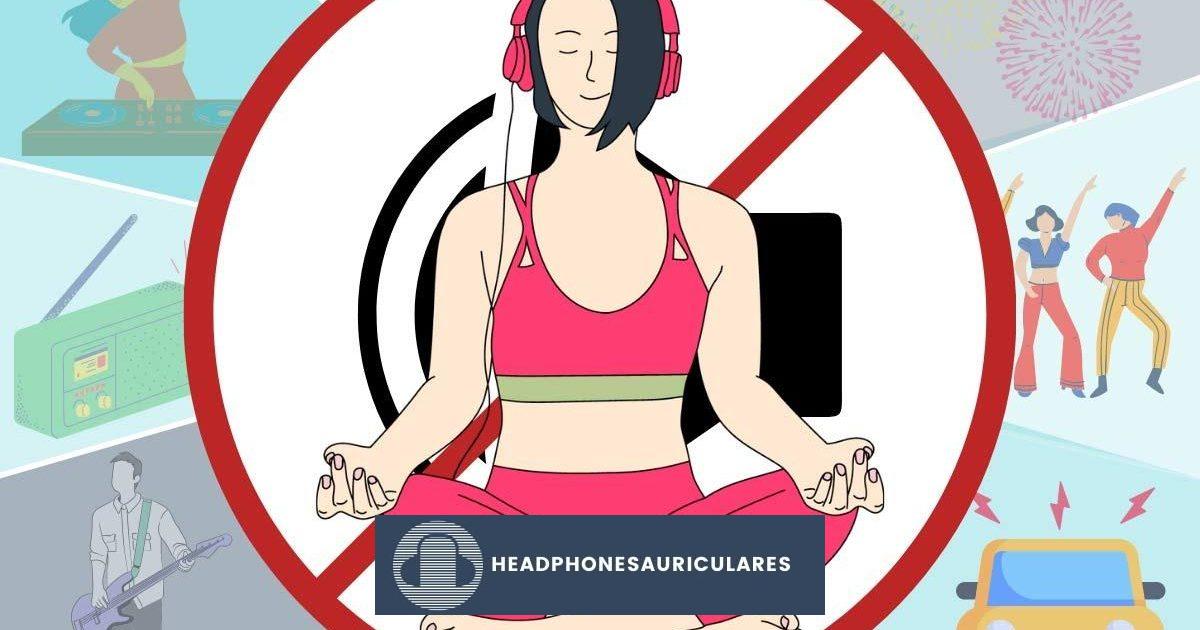¿Los auriculares con cancelación de ruido funcionan sin música?